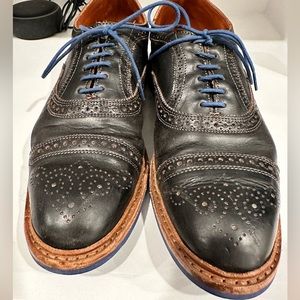 Allen Edmonds "Strandmok" Men's Cap-Toe Oxfords, Black